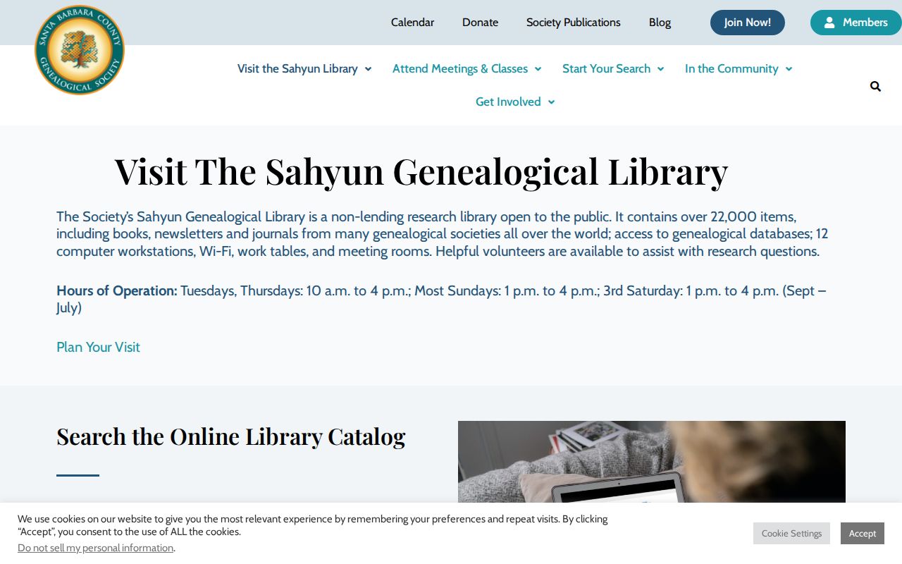 Lompoc city directory reference to Sahyun Genealogical Library holdings