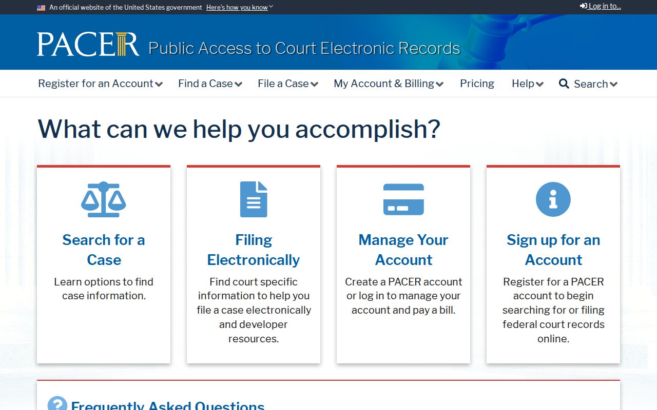 Lompoc residents directory reference to federal PACER court records